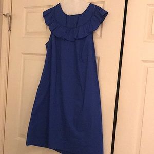 J Crew Cobalt Blue Cotton Dress, Size 8